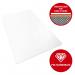 Teknik Office Polycarbonate Chair Mat for Hard Floors, smooth backed compatible with under floor heating systems and 100% recyclable 900x1200mm 8800006