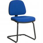 Teknik Office Ergo Visitor Blue Fabric Cantilever Framed Chair Certified To 160Kg
