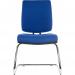 Teknik Office Ergo Visitor Deluxe Blue Fabric Cantilever Chrome Framed Chair Certified To 160Kg 9300BLU