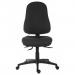 Teknik Office Ergo Comfort Black Fabric High Back Executive Operator Chair Pump Up Lumbar Support Comfort Arm Rests Optional 9500AIRBLACK