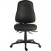 Teknik Office Ergo Comfort AIR Black PU High Back Executive Operator Chair with Pump Up Lumbar Suppport Comfort Arm Rests Optional 9500AIRPU