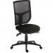 Teknik Office Ergo Comfort Black Fabric Mesh High Backrest Executive Operator Chair Certified for 24Hr Use Comfort Arm Rests Optional 9500MESH-BLK