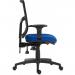 Teknik Office Ergo Comfort Blue Fabric Mesh High Backrest executive operator chair, certified for 24hr use. With Comfort Arm Rests. 9500MESH-BLU/0270