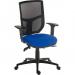 Teknik Office Ergo Comfort Blue Fabric Mesh High Backrest executive operator chair, certified for 24hr use. With Comfort Arm Rests. 9500MESH-BLU/0270