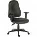 Teknik Office Ergo Comfort Black PU high back executive operator chair, certified for 24hr use. With Comfort Arm Rests. 9500-PU/0270