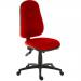 Teknik Office Ergo Comfort Spectrum Fabric in Red with high back executive operator chair