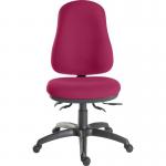 Teknik Office Ergo Comfort Spectrum Fabric in Claret with high back executive operator chair