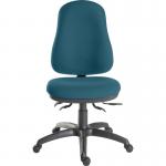Teknik Office Ergo Comfort Spectrum Fabric in Aquamarine with high back executive operator chair