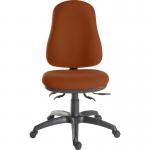 Teknik Office Ergo Comfort  Spectrum Fabric in Marmalade with back executive operator chair