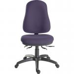 Teknik Office Ergo Comfort  Spectrum Fabric in Penstemon with high back executive operator chair
