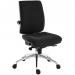 Teknik Office Ergo Plus Black Fabric 24 Hour Operator Chair Aluminium Pyramid Base Rated up to 24 Stone Optional Arm Rests 9600BLK/R530