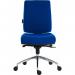 Teknik Office Ergo Plus Black Fabric 24 Hour Operator Chair Aluminium Pyramid Base Rated up to 24 Stone Optional Arm Rests 9600BLK/R530