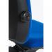 Teknik Office Ergo Plus Blue Fabric 24 Hour Operator Chair Standard Black Nylon Base Rated up to 24 Stone Optional Arm Rests 9600BL/R510