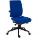 Teknik Office Ergo Plus Blue Fabric 24 Hour Operator Chair Black Ultra Pyramid Base Rated up to 24 Stone Optional Arm Rests 9600BL/R520