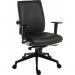 Teknik Office Ergo Plus Black Leather Look 24 Hr Operator Chair Black Ultra Pyramid Base Rated up to 24 Stone Optional Arm Rests 9600PUBLK/R520