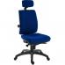 Teknik Office Ergo Plus Blue Fabric 24 Hour Chair Headrest Standard Black Nylon Base Rated up to 24 Stone Optional Arm Rests 9700BLU/R510