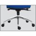 Teknik Office Ergo Plus Blue Fabric 24 Hour Chair Headrest Aluminium Pyramid Base Rated up to 24 Stone Optional Arm Rests 9700BLU/R530