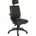 Teknik Office Ergo Plus PU Black Leather Look 24 Hour Chair With Headrest Standard Black Nylon Base Height Adjustable Comfort Arms  9700PU/R510/0270