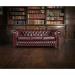 Teknik Office Chesterfield 3 seater button back leather sofa in Antique Red with scrolled arms, elegant turned legs and pigmented leather  9900001AR