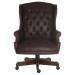 Teknik Office Chairman Burgundy Swivel Button Tufted Luxury Bonded Leather Executive Chair B800BU