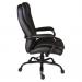 Teknik Office Goliath Heavy Duty Black Bonded Leather Faced  Executive Office Chair Matching Padded Armrests