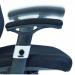 Teknik Office Cobham Black Executive Chair Breathable Mesh Backrest Matching Height Adjustable Padded Armrests