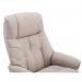 Denver Recliner Oatmeal Fabric with Swivel Recline Function Stylish Natural Wood Five Star Base and Matching Footstool ZRDENVEROATMEAL