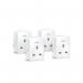 TP-Link Tapo P100 Mini Smart Wi-Fi Plug White (Pack of 4) Tapo P100-4-pack TP05295