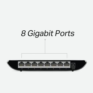 TP-Link 8-Port Gigabit Desktop Network Switch 8 101001000Mbps V10 RJ45