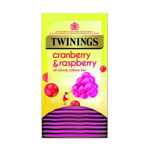 Image of Twinings Cranberry and Raspberry Tea Bags Pack of 20 F14381 TQ24853