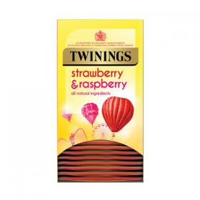 Twinings Strawberry and Raspberry Tea Bags (Pack of 20) F14906 TQ53156