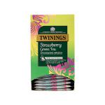 Twinings Strawberry Green Tea Mesh Tea Bags Pyramid Envelope (Pack of 15) F16873 TQ54975