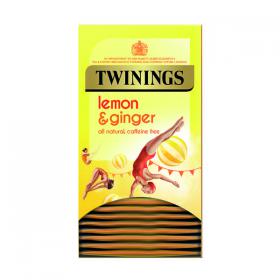 Twinings Lemon & Ginger Fruit Infusion Tea Bags (Pack of 20) F09613 TQ82482