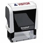 Trodat Office Printy Word Stamp Visitor Red/Blue Code 116825