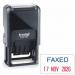 Trodat Printy 4750L9 Self Inking Faxed Date Stamp RedBlue (41 x 24 mm) 141303