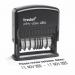 Trodat Printy 4816 Double Date Self Inking Custom Stamp - Imprint Area 51 x 5 mm +3.8mm date height - 1 line of text above the double date 165648