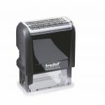 Trodat Identity Protection Self-inking Stamp will create a scrambled impression in black ink, ideal for concealing important information.
