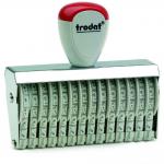 Trodat Classic Line 15412 Numberer - This stamp features 12 adjustable bands each with a character size of 4mm perfect for use at a large event.