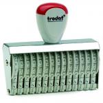 Trodat Classic Line 15512 Numberer - This stamp features 12 adjustable bands each with a character size of 5mm perfect for use at a large event.
