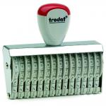 Trodat Classic Line 15912 Numberer - This stamp features 12 adjustable bands each with a character size of 9mm perfect for use at a large event.