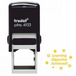 Trodat Classmates Education Stamp - Perfect for in the classroom, this self-inking stamp features the phrase 'LEARNING OBJECTIVE ACHIEVED'. 