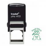 Trodat Classmates Education Stamp - For in the classroom, this self-inking stamp features the phrase 'GOOD EFFORT' and the image of a frog. 