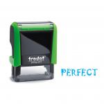 Trodat Classmate Printy 4911 Self-inking Stamp. This stamp features the phrase 'Perfect', perfect for use in the classroom.