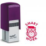 Trodat Teachers Stamp -Smart Work Owl - Red