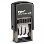 Trodat Printy 4810 Mini Date Stamp Self-inking 20x3.8mm Black 70169