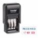 Trodat Printy 4850L1 Self Inking RECEIVED Date Stamp RedBlue 76313