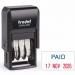 Trodat Printy 4850L2 Self Inking PAID Date Stamp RedBlue 76373