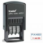 Trodat Printy 4850/L9 Self Inking Faxed Date Stamp Red/Blue