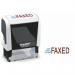 Trodat Office Printy Word Stamp FAXED RedBlue Code 77240 77240