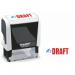 Trodat Office Printy Word Stamp DRAFT RedBlue Code 77297 77297